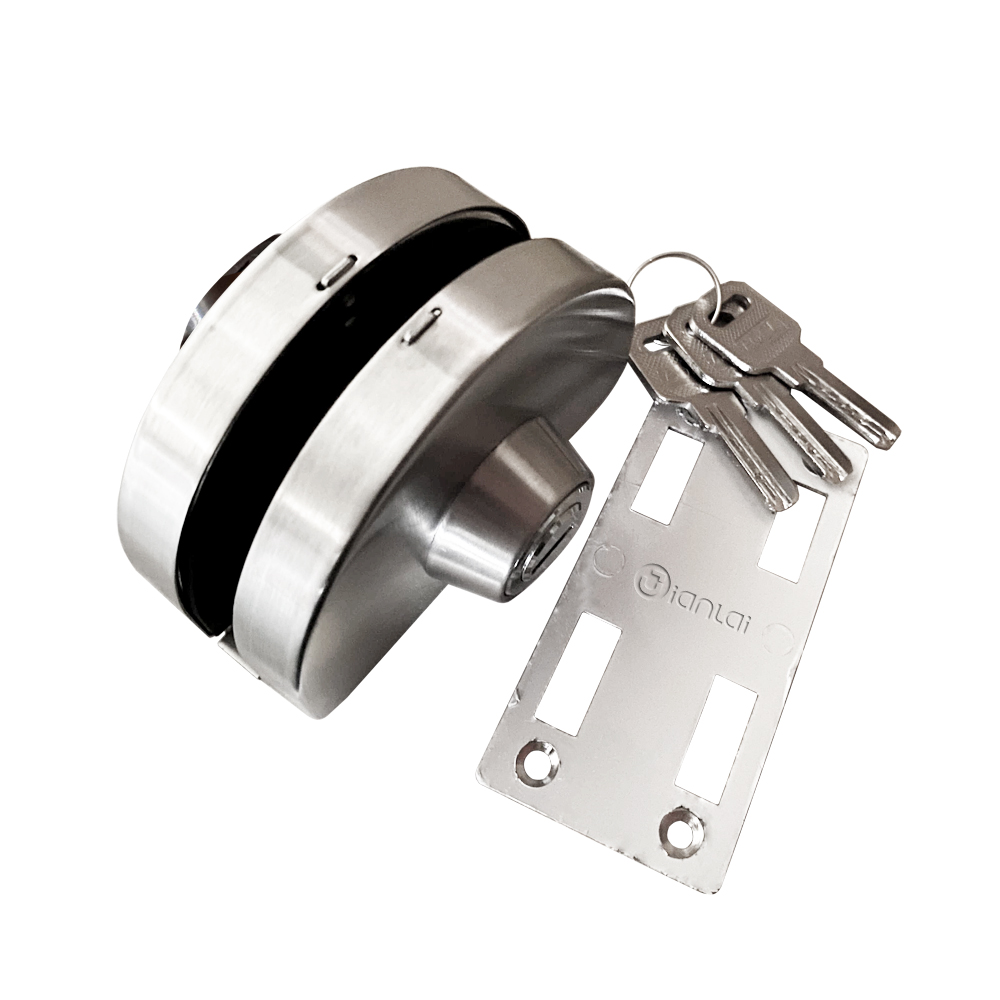 Keamanan Stainless Steel 304 Double Cylinder Entrance Glass Door Lock