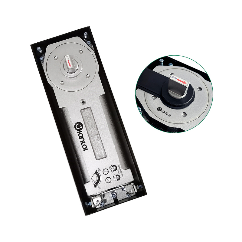 120kg Hidrolik Double Cylinder Floor Engsel pintu lebih dekat untuk pintu kaca