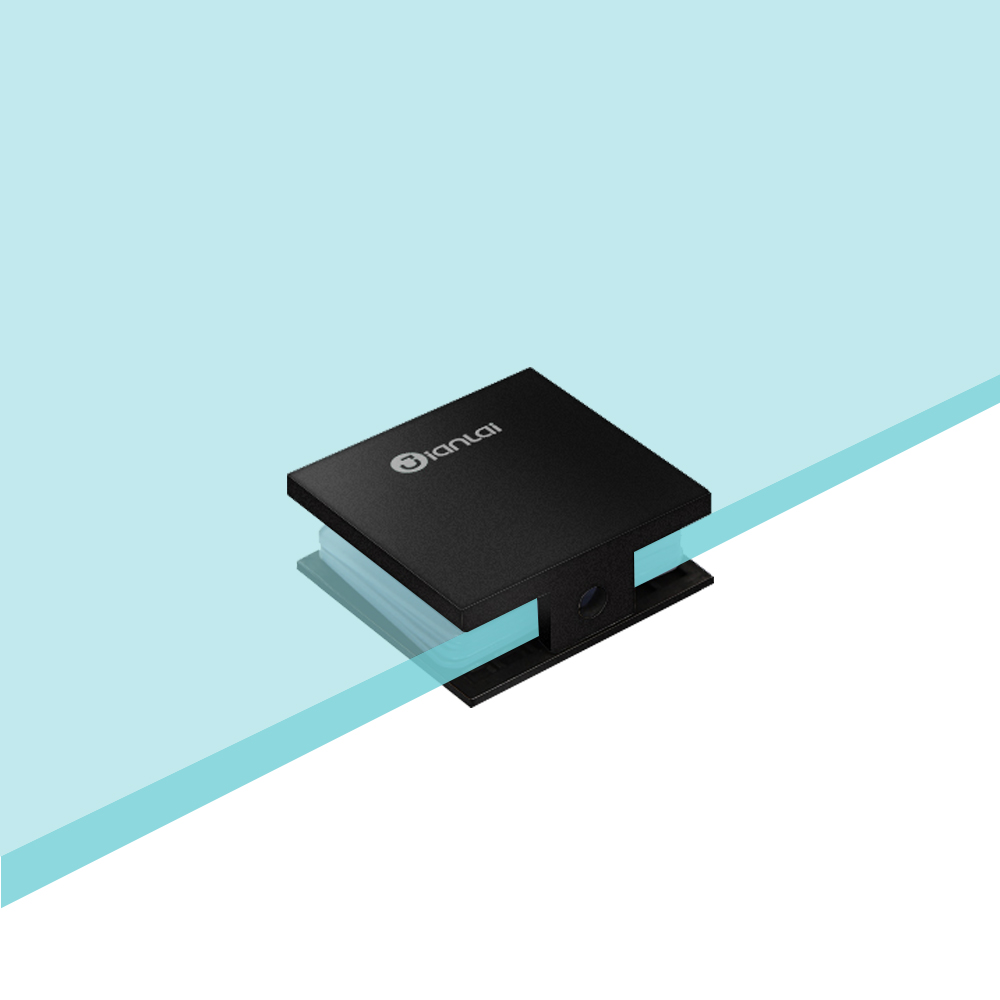 Penjepit Kaca Terpasang di Dinding Baja Tahan Karat 0 Derajat