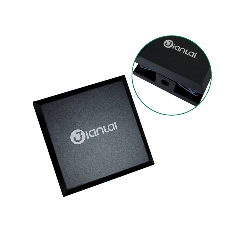 Penjepit Kaca Terpasang di Dinding Baja Tahan Karat 0 Derajat