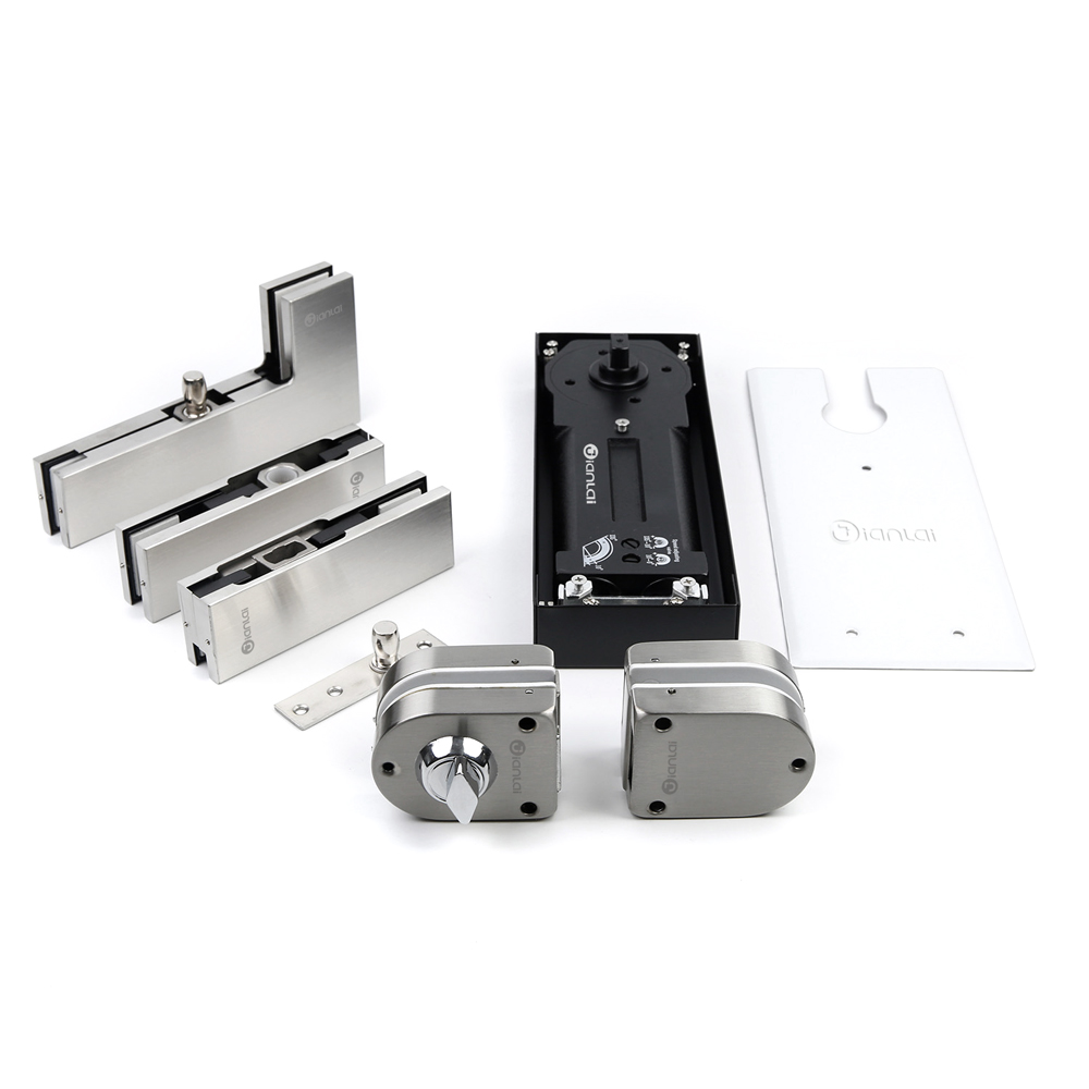 120kg Hidrolik Double Cylinder Floor Engsel pintu lebih dekat untuk pintu kaca