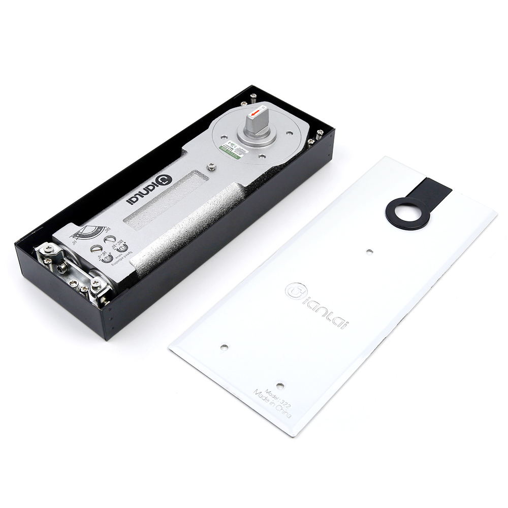 120kg Hidrolik Double Cylinder Floor Engsel pintu lebih dekat untuk pintu kaca