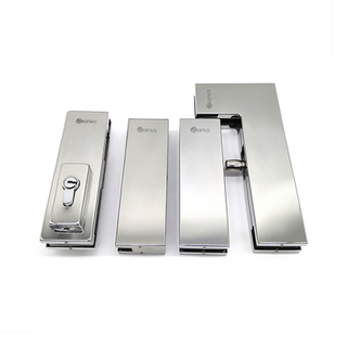 Pintu kaca bawah stainless steel Patch Fitting