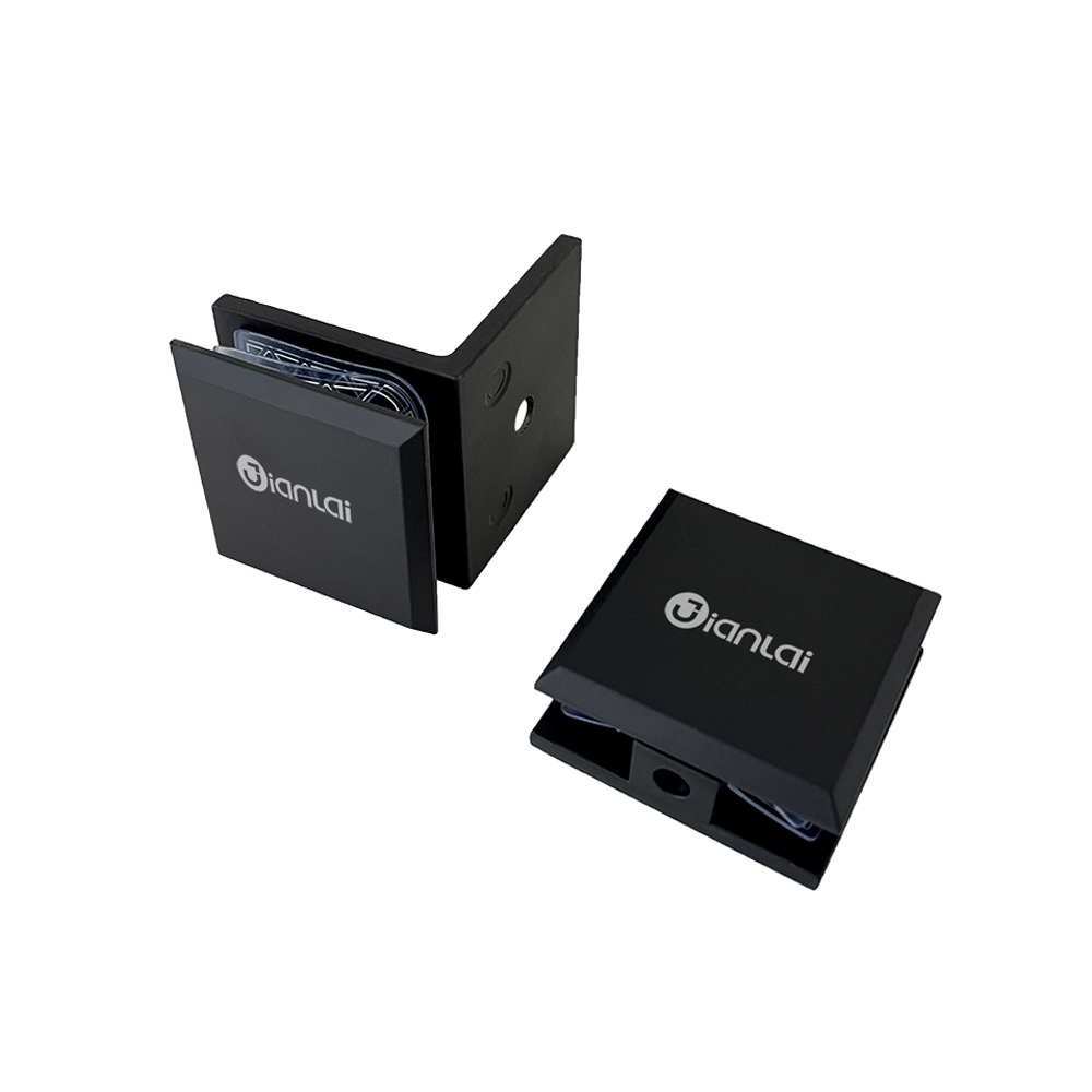 Penjepit Kaca Terpasang di Dinding Baja Tahan Karat 0 Derajat