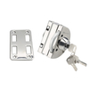 Keamanan Stainless Steel 304 Double Cylinder Entrance Glass Door Lock